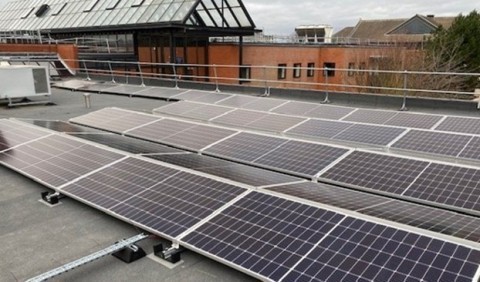 United Kingdom’s Ministry of Justice partners with cleantech integrator, Ameresco, to install rooftop solar PV that will provide annual energy savings equivalent to a carbon savings of 106.2 tonnes. (Photo: Business Wire)