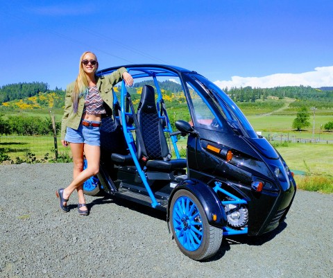 See the Pacific Northwest like never before: from the cockpit of an FUV, now available for rent at Arcimoto Eugene. (Photo: Arcimoto, Inc.)