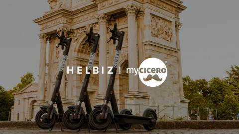  Helbiz’s Fleet of Electric Vehicles to be Available on Italian Inter-Mobility App, myCicero (Photo: Business Wire)
