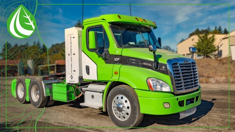 Hyliion’s Hybrid CNG-equipped truck delivered more power, enhanced performance, greater sustainability, and improved operating costs for fleet owners participating in NW Natural’s truck loan program.  (Photo: Business Wire)