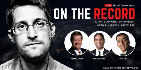 A. Paul Gill Joins Edward Snowden, Robert Allen and Sunil Tulsiani for ON THE RECORD - a virtual conference for business leaders (Graphic: Business Wire)