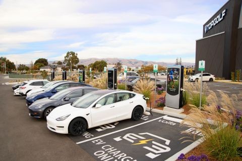 Topgolf Partners with Volta to Add Electric Vehicle Charging Stations to Select Properties (Photo: Business Wire)