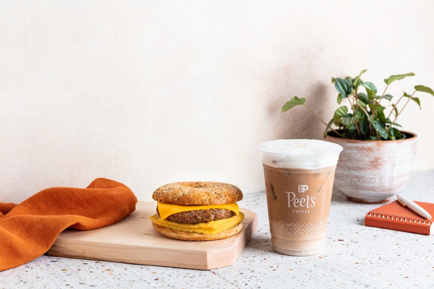 Everything Plant-Based Breakfast Sandwich and Horchata Cold Brew Oat Latte