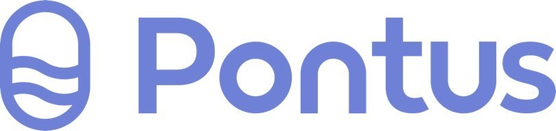 The Pontus logo shows the vertical enclosed farming system that grows nutritious plant based food in a biosecure environment. (CNW Group/Pontus Protein Ltd.)