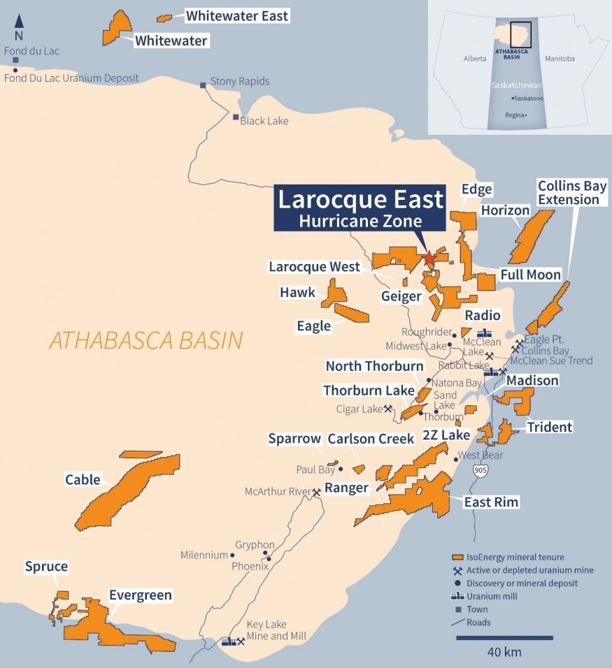 Figure 1 – Athabasca Property Map (CNW Group/IsoEnergy Ltd.)