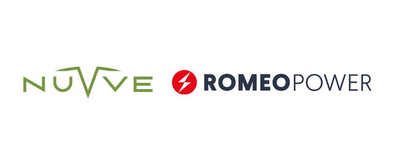 Nuvve Holding Corp. and Romeo Power, Inc. logos