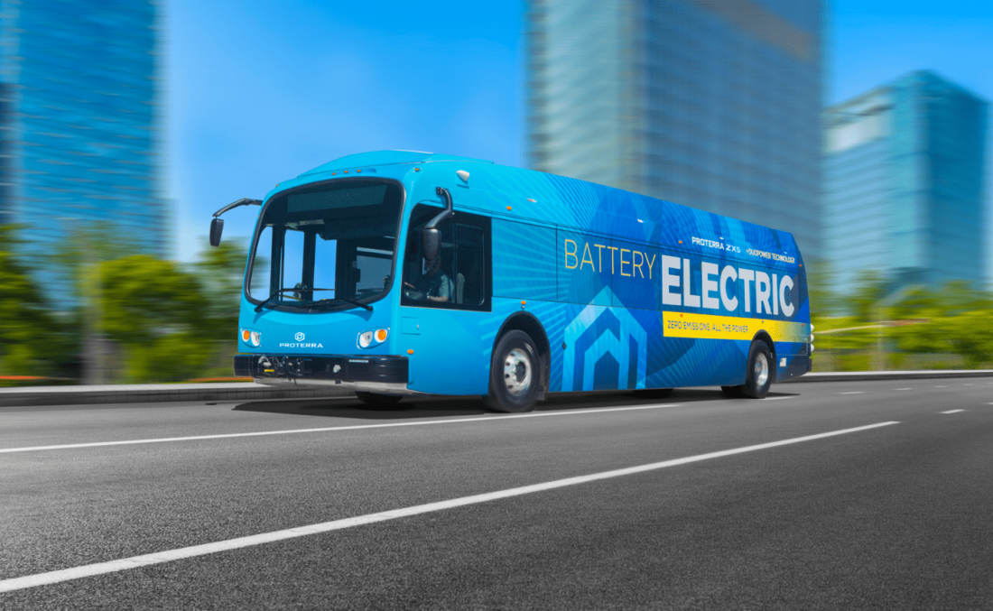 Proterra's ZX5 electric transit bus