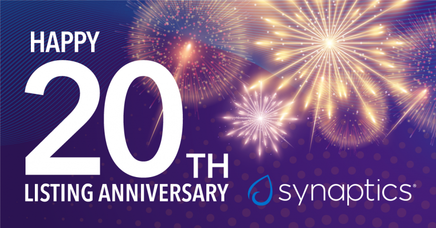 Synaptics Celebrates 20th Anniversary of its IPO