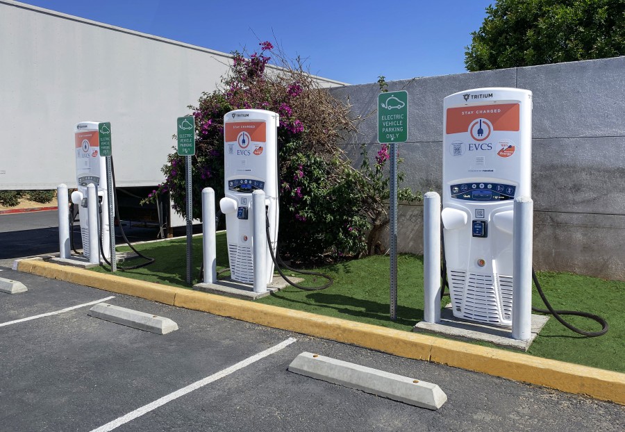 Tritium Fast Chargers on the EVCS Network