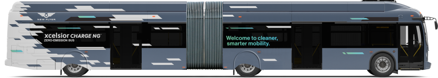 NFI Xcelsior CHARGE NG 60 foot battery-electric zero-emission bus