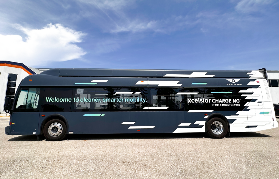 NFI subsidiary New Flyer Xcelsior CHARGE NG™ zero-emission bus
