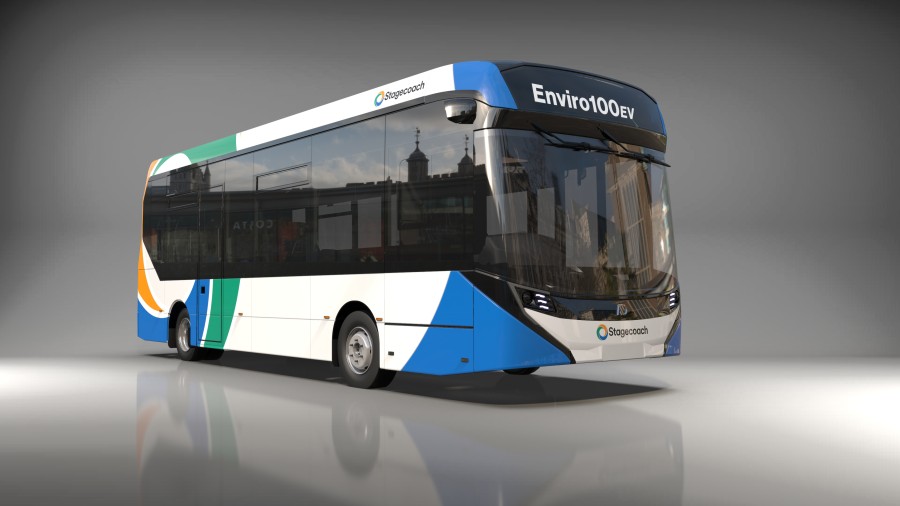 NFI subsidiary Alexander Dennis confirms Stagecoach as launch customer for Enviro100EV zero-emission bus with 20-unit order