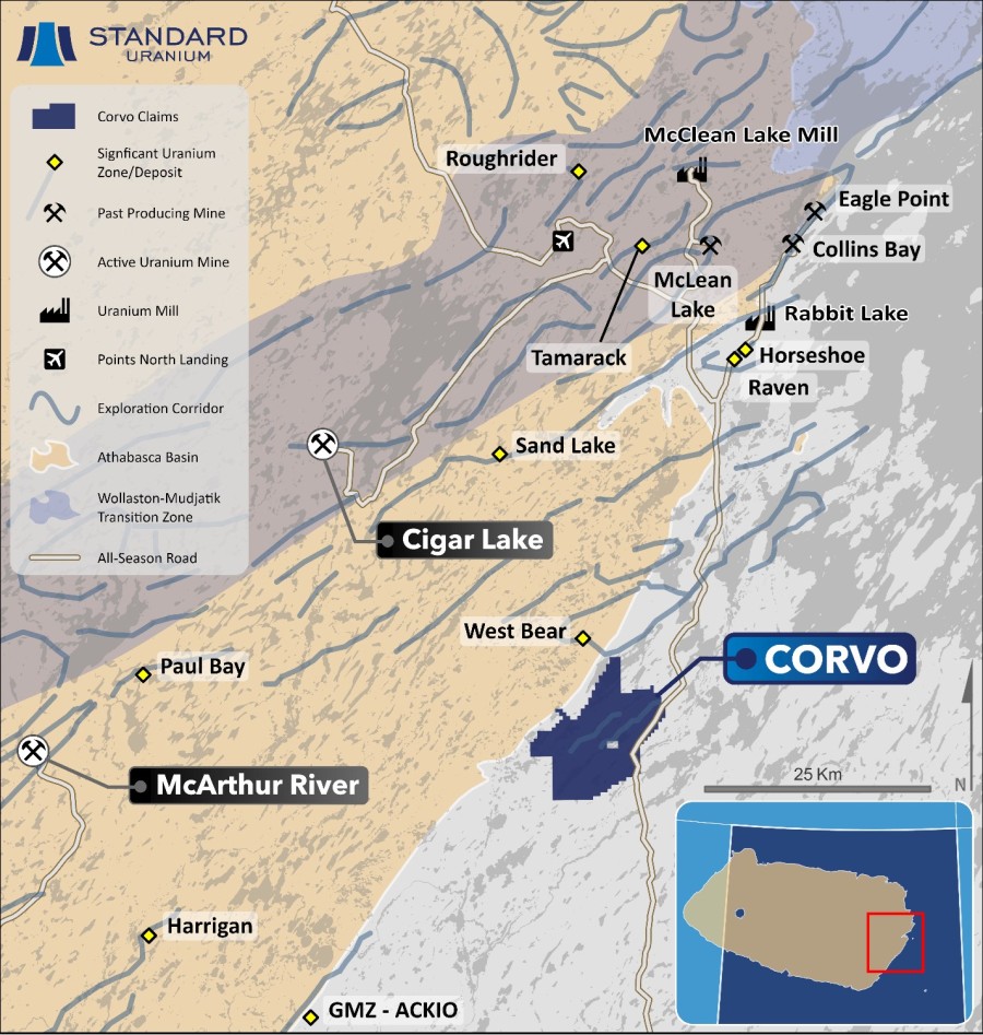 Standard Uranium Announces Filing of NI 43-101 Technical Report on the Corvo Uranium Project, Northern Saskatchewan Green Stock News