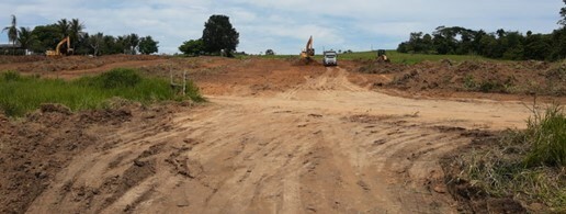 Figure 1: Clearing and Topsoil Removal of Phase 1 Plant Location (CNW Group/South Star Battery Metals Corp.)