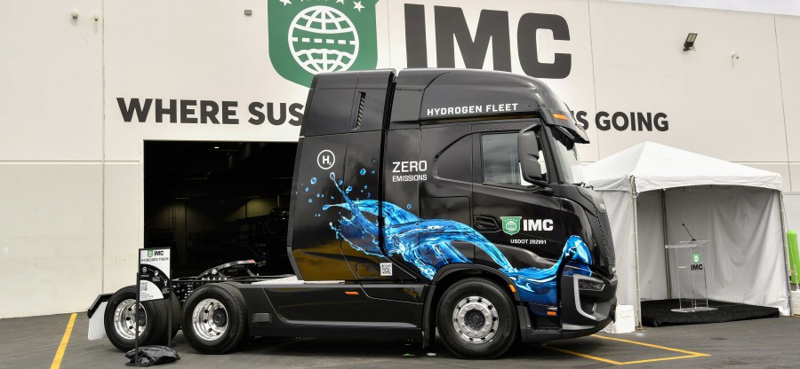 IMC's Nikola hydrogen fuel cell electric truck.