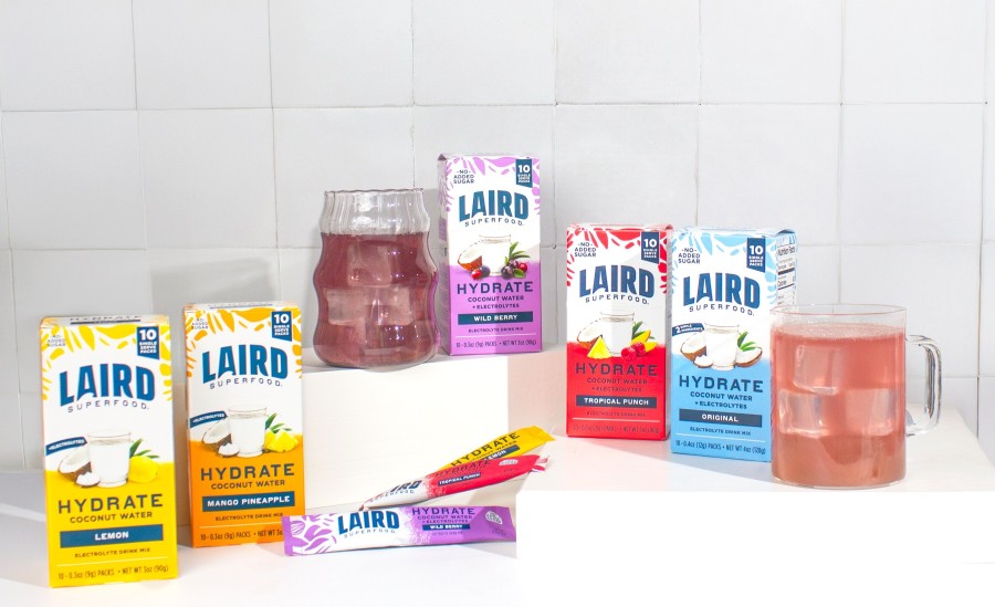 Laird Superfood Expands Hydrate Drink Mix Offerings with New Wild Berry and Tropical Punch Flavors, and Introduces a Variety Pack